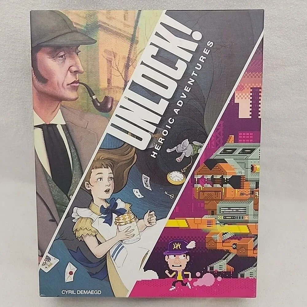 Game Unlock! Heroic Adventures Escape Room Cooperative Card Three Adventures